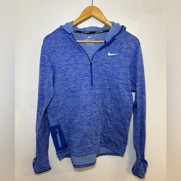 Nike Running Women’s Small Blue Hoodie Quarter-Zip • Dry-Fit • Warm - Picture 1 of 5